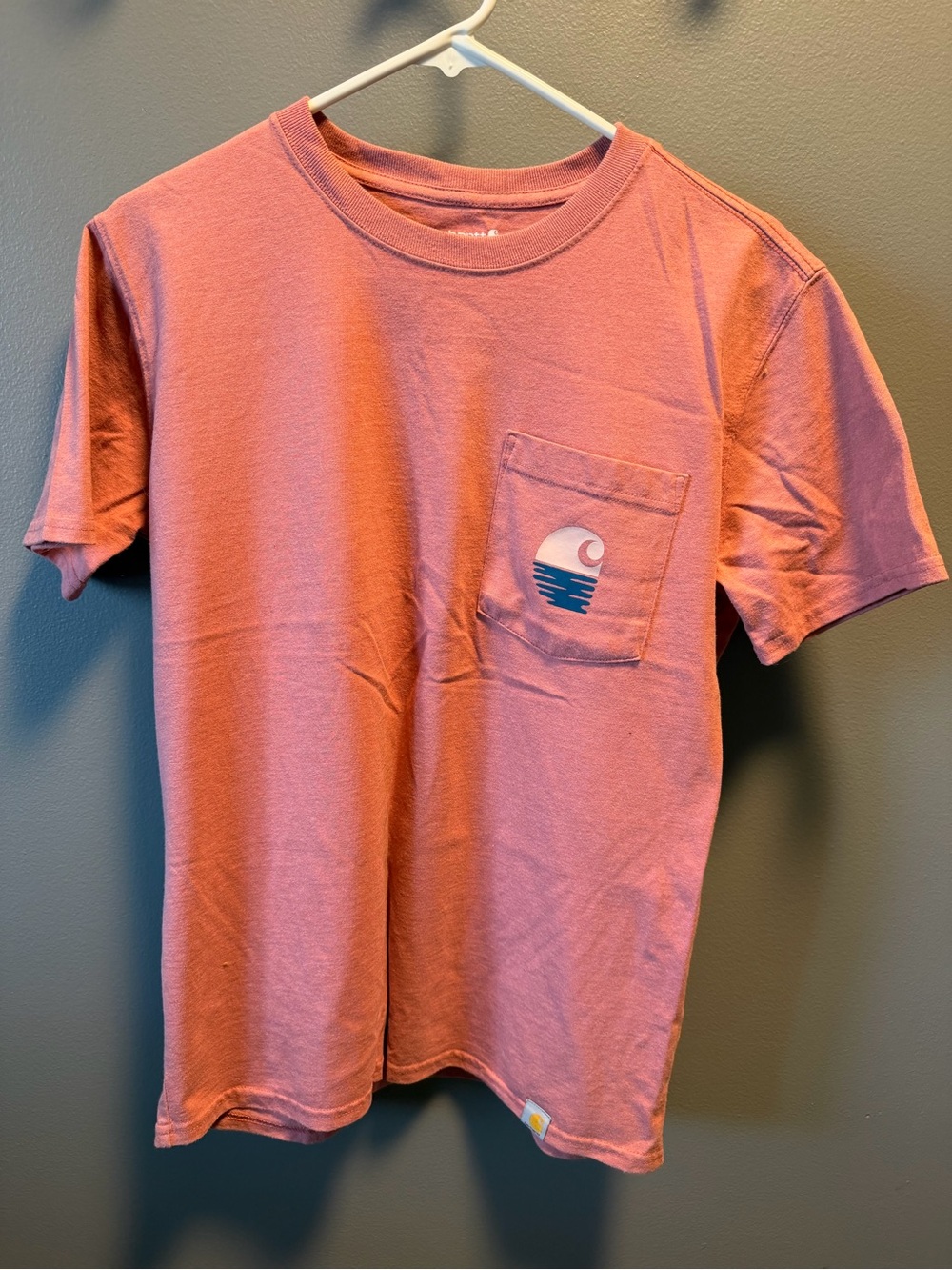 Carhartt Short Sleeve Pocket Tee in Dusty Rose Pink